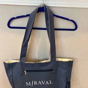 Navy/Beige reversible Miraval Tote Bag